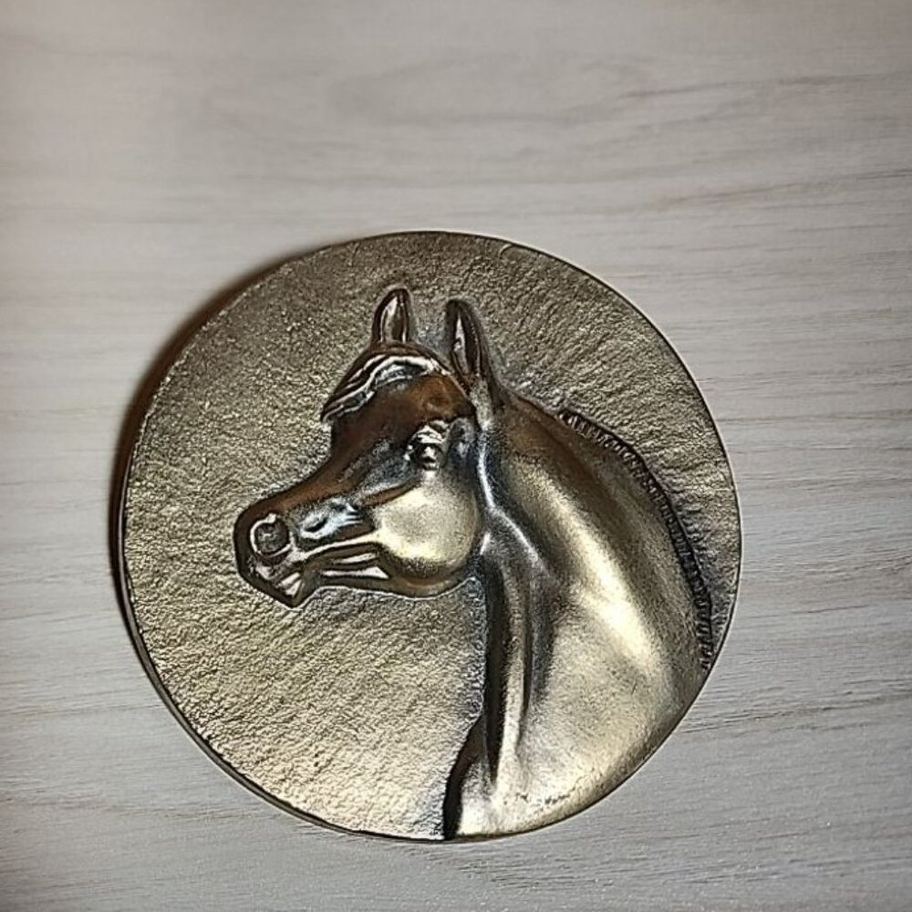 Horse Drew Knob Pull Cabinet Handle 4 Inches Brass Color